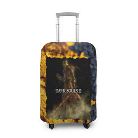 Чехол для чемодана 3D с принтом DARK SOULS 3 в Кировске, 86% полиэфир, 14% спандекс | двустороннее нанесение принта, прорези для ручек и колес | dark souls | darksouls | tegunvte | темные души