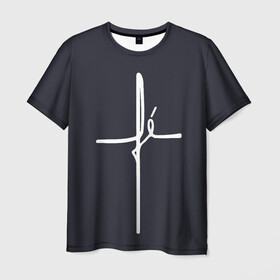 Мужская футболка 3D с принтом Cross в Кировске, 100% полиэфир | прямой крой, круглый вырез горловины, длина до линии бедер | Тематика изображения на принте: jesus | армянский крест | вера | вероисповедание | иисус | крест | пасха | религия | христианство