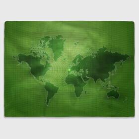Плед 3D с принтом Карта мира в Кировске, 100% полиэстер | закругленные углы, все края обработаны. Ткань не мнется и не растягивается | глобус | земля | карта | карта мира | континенты | материки | мир | планета | цифры
