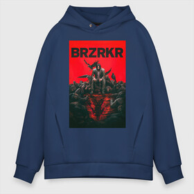 Мужское худи Oversize хлопок с принтом BRZRKR Boom в Кировске, френч-терри — 70% хлопок, 30% полиэстер. Мягкий теплый начес внутри —100% хлопок | боковые карманы, эластичные манжеты и нижняя кромка, капюшон на магнитной кнопке | Тематика изображения на принте: boom | brzrkr | comix | netflix | киану ривз | комикс