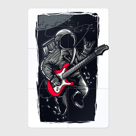 Магнитный плакат 2Х3 с принтом Астронавт музыкант в Кировске, Полимерный материал с магнитным слоем | 6 деталей размером 9*9 см | астронавт | астронавт музыкант | космонавт | космос