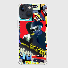 Чехол для iPhone 13 mini с принтом Daft Punk Records в Кировске,  |  | Тематика изображения на принте: by craig drake | daft punk | madeinkipish | thomas bangalter | дафт панк | маски | тома и ги мануэль