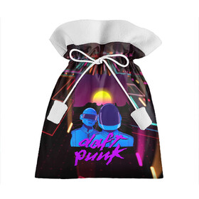 Подарочный 3D мешок с принтом Daft Punk Electrix в Кировске, 100% полиэстер | Размер: 29*39 см | Тематика изображения на принте: by craig drake | daft punk | madeinkipish | thomas bangalter | дафт панк | маски | тома и ги мануэль