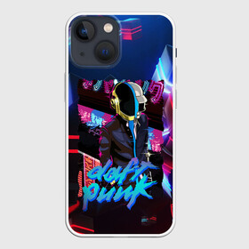 Чехол для iPhone 13 mini с принтом daft punk neon rock в Кировске,  |  | by craig drake | daft punk | madeinkipish | thomas bangalter | дафт панк | маски | тома и ги мануэль