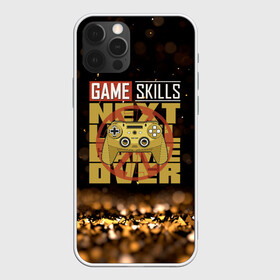 Чехол для iPhone 12 Pro с принтом Next game over game skills в Кировске, силикон | область печати: задняя сторона чехла, без боковых панелей | Тематика изображения на принте: game | gamer | japan | джойстик | игрок | управление