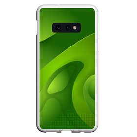 Чехол для Samsung S10E с принтом 3d Green abstract в Кировске, Силикон | Область печати: задняя сторона чехла, без боковых панелей | Тематика изображения на принте: luxury | versace | vip | абстракция | версаче | вип | паттерн | роскошь | текстуры