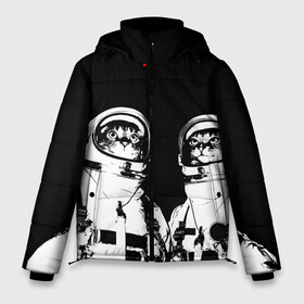 Мужская зимняя куртка 3D с принтом Коты Космонавты в Кировске, верх — 100% полиэстер; подкладка — 100% полиэстер; утеплитель — 100% полиэстер | длина ниже бедра, свободный силуэт Оверсайз. Есть воротник-стойка, отстегивающийся капюшон и ветрозащитная планка. 

Боковые карманы с листочкой на кнопках и внутренний карман на молнии. | 12 | 1961 | astronaut | cat | gagarin | mars | nasa | space | spacex | sssr | yuri | апрель | астронавт | гагарин | день | земля | космонавт | космонавтика | космос | кот | коты | кошка | лазер | луна | марс | наса | планета | поехали | полё