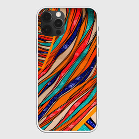 Чехол для iPhone 12 Pro Max с принтом Абстрактное течение в Кировске, Силикон |  | абстрактное течение | абстракция | витраж | колейдоскоп | линии | мозаика | палитра | полосы | радуга | текстуры | узор | цвета