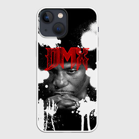 Чехол для iPhone 13 mini с принтом Рэпер DMX в Кировске,  |  | dmx | hip | hip hop | hop | music | rap | бультерьер | бурбуль | дмикс | дог | питбули | питбуль | реп | ротвейлер | рэп | собаки | хип хоп | черно белая фотография