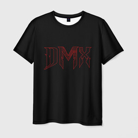 Мужская футболка 3D с принтом DMX в Кировске, 100% полиэфир | прямой крой, круглый вырез горловины, длина до линии бедер | black | dmx | rap | музыка | рэп | рэпер | хип хоп