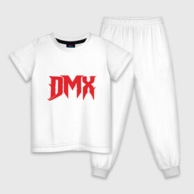 Детская пижама хлопок с принтом DMX Power в Кировске, 100% хлопок |  брюки и футболка прямого кроя, без карманов, на брюках мягкая резинка на поясе и по низу штанин
 | Тематика изображения на принте: dmx | dog | earl simmons | hip hop | music | new york | rap | rapper | rip | ruff ryders | диэмикс | музыка | нью йорк | пёс | рэп | рэпер | хипхоп | эрл симмонс