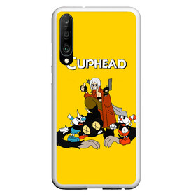 Чехол для Honor P30 с принтом Cuphead x DMC в Кировске, Силикон | Область печати: задняя сторона чехла, без боковых панелей | cray | cuphead | davil | devile | dmc | game | games | may cry | mey crai | данте | дмц | дьявол может плакать | дьявол тоже плачет | дэвил мэй край | игра | игры | капхэд | неро | спарда