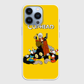 Чехол для iPhone 13 Pro с принтом Cuphead x DMC в Кировске,  |  | Тематика изображения на принте: cray | cuphead | davil | devile | dmc | game | games | may cry | mey crai | данте | дмц | дьявол может плакать | дьявол тоже плачет | дэвил мэй край | игра | игры | капхэд | неро | спарда