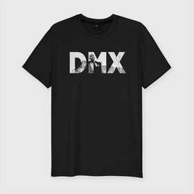 Мужская футболка хлопок Slim с принтом DMX - Earl Simmons в Кировске, 92% хлопок, 8% лайкра | приталенный силуэт, круглый вырез ворота, длина до линии бедра, короткий рукав | american | dmx | dog | earl simmons | gangsta | hip hop | legend | rap | музыка | рэп | хип хоп