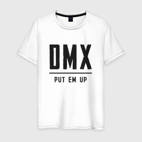 Мужская футболка хлопок с принтом DMX (rap hip hop) в Кировске, 100% хлопок | прямой крой, круглый вырез горловины, длина до линии бедер, слегка спущенное плечо. | Тематика изображения на принте: american | artist | dmx | dog | earl simmons | gangsta | hip hop | legend | rap | музыка | рэп | хип хоп