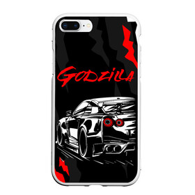 Чехол для iPhone 7Plus/8 Plus матовый с принтом NISSAN GT-R / GODZILLA в Кировске, Силикон | Область печати: задняя сторона чехла, без боковых панелей | auto | car | godzilla | gtr | nissan | nissan skyline | sport | авто | гетер | годзилла | гтр. | нисан | ниссан | ноут | скайлайн | спорт | царапины