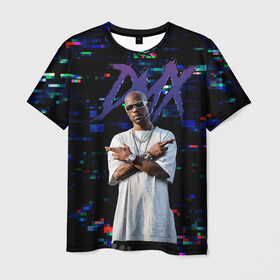 Мужская футболка 3D с принтом Эрл Симмонс в Кировске, 100% полиэфир | прямой крой, круглый вырез горловины, длина до линии бедер | dmx | ruff ryders | музыка | постер | рэп | эрл симмонс