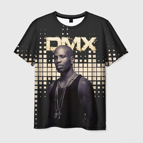 Мужская футболка 3D с принтом DMX в Кировске, 100% полиэфир | прямой крой, круглый вырез горловины, длина до линии бедер | dmx | ruff ryders | музыка | постер | рэп | эрл симмонс