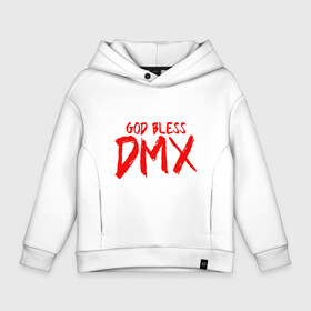 Детское худи Oversize хлопок с принтом God Bless DMX в Кировске, френч-терри — 70% хлопок, 30% полиэстер. Мягкий теплый начес внутри —100% хлопок | боковые карманы, эластичные манжеты и нижняя кромка, капюшон на магнитной кнопке | Тематика изображения на принте: dmx | dog | earl simmons | hip hop | music | new york | rap | rapper | rip | ruff ryders | диэмикс | музыка | нью йорк | пёс | рэп | рэпер | хипхоп | эрл симмонс