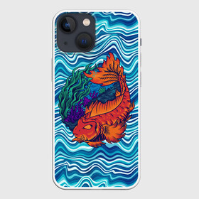Чехол для iPhone 13 mini с принтом Fishing planet Огненная рыба в Кировске,  |  | fishing planet | волны | море | огненная рыба | река | рыба | рыбак | рыбалка | рыбка