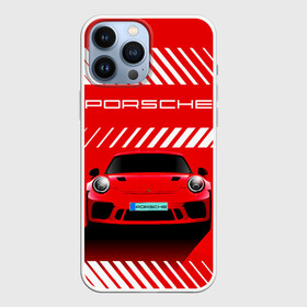 Чехол для iPhone 13 Pro Max с принтом PORSCHE   ПОРШЕ   RED STYLE в Кировске,  |  | Тематика изображения на принте: 911 | auto | carrera | cayenne | macan | porsche | sportcar | taycan | автомобиль | градиент. | каен | карера | красный | макан | полосы | порш | порше | спорт | спорткар | тайкан