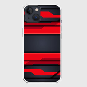 Чехол для iPhone 13 с принтом Red and Black 3D abstract в Кировске,  |  | luxury | versace | vip | абстракция | версаче | вип | паттерн | роскошь | текстуры