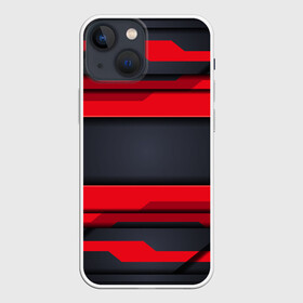 Чехол для iPhone 13 mini с принтом Red and Black 3D abstract в Кировске,  |  | Тематика изображения на принте: luxury | versace | vip | абстракция | версаче | вип | паттерн | роскошь | текстуры