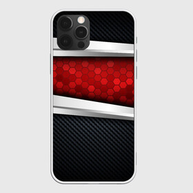 Чехол для iPhone 12 Pro Max с принтом 3D Красные соты металлические в Кировске, Силикон |  | luxury | versace | vip | абстракция | версаче | вип | паттерн | роскошь | текстуры