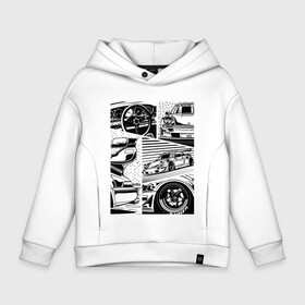 Детское худи Oversize хлопок с принтом PORSCHE / ПОРШЕ / КОЛЛАЖ в Кировске, френч-терри — 70% хлопок, 30% полиэстер. Мягкий теплый начес внутри —100% хлопок | боковые карманы, эластичные манжеты и нижняя кромка, капюшон на магнитной кнопке | 911 | auto | carrera | cayenne | collage. | macan | porsche | sportcar | taycan | автомобиль | каен | карера | коллаж | макан | порш | порше | спорт | спорткар | тайкан