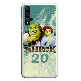 Чехол для Honor 20 с принтом Shrek в Кировске, Силикон | Область печати: задняя сторона чехла, без боковых панелей | Тематика изображения на принте: dreamworks | shrek | арт | лого | мультфильм | постер | шрек