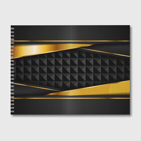 Альбом для рисования с принтом 3D luxury black gold Плиты 3Д в Кировске, 100% бумага
 | матовая бумага, плотность 200 мг. | luxury | versace | vip | абстракция | версаче | вип | паттерн | роскошь | текстуры
