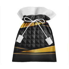 Подарочный 3D мешок с принтом 3D luxury black gold Плиты 3Д в Кировске, 100% полиэстер | Размер: 29*39 см | luxury | versace | vip | абстракция | версаче | вип | паттерн | роскошь | текстуры