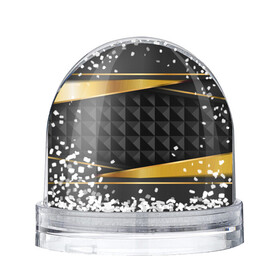 Снежный шар с принтом 3D luxury black gold Плиты 3Д в Кировске, Пластик | Изображение внутри шара печатается на глянцевой фотобумаге с двух сторон | luxury | versace | vip | абстракция | версаче | вип | паттерн | роскошь | текстуры