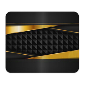 Коврик для мышки прямоугольный с принтом 3D luxury black gold Плиты 3Д в Кировске, натуральный каучук | размер 230 х 185 мм; запечатка лицевой стороны | luxury | versace | vip | абстракция | версаче | вип | паттерн | роскошь | текстуры