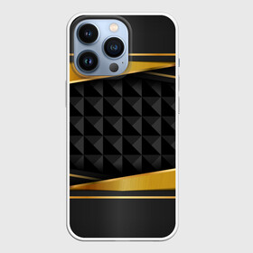 Чехол для iPhone 13 Pro с принтом 3D luxury black gold Плиты 3Д в Кировске,  |  | Тематика изображения на принте: luxury | versace | vip | абстракция | версаче | вип | паттерн | роскошь | текстуры