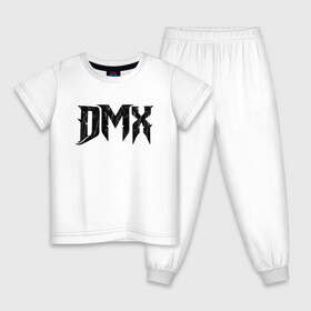 Детская пижама хлопок с принтом DMX | Logo (Z) в Кировске, 100% хлопок |  брюки и футболка прямого кроя, без карманов, на брюках мягкая резинка на поясе и по низу штанин
 | dark man x | dmx | earl simmons | hip hop | rap | реп | репер | рэп | хип хоп | эрл симмонс