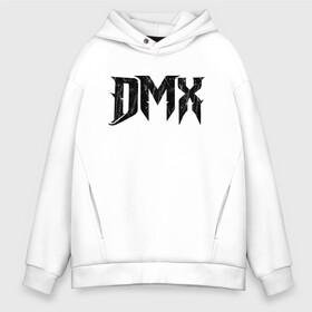 Мужское худи Oversize хлопок с принтом DMX | Logo (Z) в Кировске, френч-терри — 70% хлопок, 30% полиэстер. Мягкий теплый начес внутри —100% хлопок | боковые карманы, эластичные манжеты и нижняя кромка, капюшон на магнитной кнопке | Тематика изображения на принте: dark man x | dmx | earl simmons | hip hop | rap | реп | репер | рэп | хип хоп | эрл симмонс