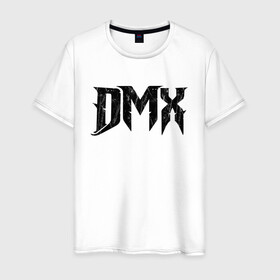 Мужская футболка хлопок с принтом DMX | Logo (Z) в Кировске, 100% хлопок | прямой крой, круглый вырез горловины, длина до линии бедер, слегка спущенное плечо. | dark man x | dmx | earl simmons | hip hop | rap | реп | репер | рэп | хип хоп | эрл симмонс