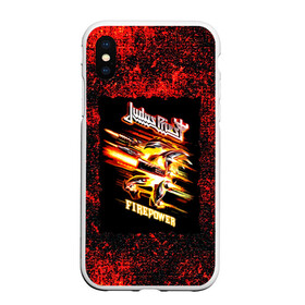 Чехол для iPhone XS Max матовый с принтом JUDAS PRIEST rock в Кировске, Силикон | Область печати: задняя сторона чехла, без боковых панелей | judas priest | гленн типтон | йен хилл | роб хэлфорд | скотт трэвис | хард рок | хеви метал