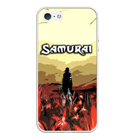 Чехол для iPhone 5/5S матовый с принтом SAMURAI PROJECT RED в Кировске, Силикон | Область печати: задняя сторона чехла, без боковых панелей | 2077 | cd projekt red | cyberpunk | cyberpunk 2077 | game | samurai | арт | будущее | видеоигра | игра | киберпанк | киберпанк 2077 | киборг | киборги