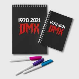 Блокнот с принтом DMX 1970-2021 в Кировске, 100% бумага | 48 листов, плотность листов — 60 г/м2, плотность картонной обложки — 250 г/м2. Листы скреплены удобной пружинной спиралью. Цвет линий — светло-серый
 | again | and | at | blood | born | champ | clue | d | dark | dj | dmx | dog | earl | flesh | get | grand | hell | hot | is | its | legend | loser | lox | m | man | me | my | now | of | simmons | the | then | there | walk | was | with | x | year | 