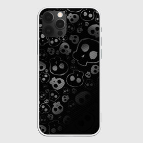 Чехол для iPhone 12 Pro с принтом ART SKULL в Кировске, силикон | область печати: задняя сторона чехла, без боковых панелей | black | skull | череп | черепа | черепки