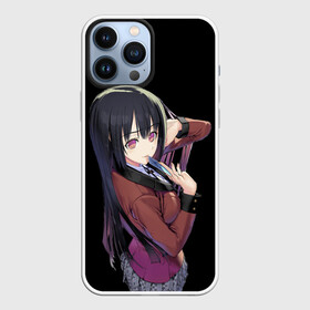 Чехол для iPhone 13 Pro Max с принтом Yumeko в Кировске,  |  | Тематика изображения на принте: ahegao | girl | girls | jabami | japan | kakegurui | senpai | waifu | yumeko | азарт | аниме | ахегао | безумный | вайфу | девушка | джабами | игра | карта | карты | манга | семпай | сенпай | тян | тяночка | юмэко | япония