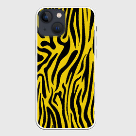Чехол для iPhone 13 mini с принтом Тигровые полоски в Кировске,  |  | абстракция | зоопринт | орнамент | полоски | полосы | пчелиный | тигровый
