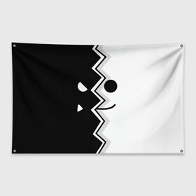 Флаг-баннер с принтом Geometry Dash | Fondo в Кировске, 100% полиэстер | размер 67 х 109 см, плотность ткани — 95 г/м2; по краям флага есть четыре люверса для крепления | dash | fondo | geometry | геометри | геометридаш | даш
