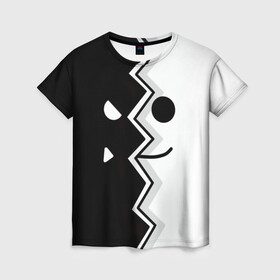 Женская футболка 3D с принтом Geometry Dash | Fondo в Кировске, 100% полиэфир ( синтетическое хлопкоподобное полотно) | прямой крой, круглый вырез горловины, длина до линии бедер | dash | fondo | geometry | геометри | геометридаш | даш