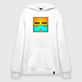 Худи SuperOversize хлопок с принтом Geometry Dash RobTop (Z) в Кировске, 70% хлопок, 30% полиэстер, мягкий начес внутри | карман-кенгуру, эластичная резинка на манжетах и по нижней кромке, двухслойный капюшон
 | 2d | arcade | game | geometry dash | meltdown | robtop | аркада | геометрический тире | раннер