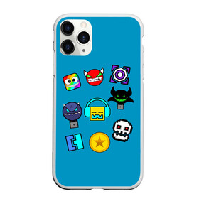 Чехол для iPhone 11 Pro Max матовый с принтом Geometry Dash Icons в Кировске, Силикон |  | Тематика изображения на принте: 2d | dash | demon | demons | devil | game | games | geometry | pixel | pixels | skull | smile | геометрия | демон | дьявол | игра | пикслели | платформер | смайл | смайлик | улыбка | череп