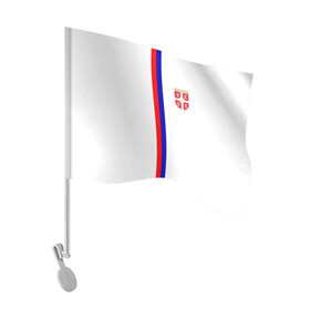 Флаг для автомобиля с принтом Сборная Сербии в Кировске, 100% полиэстер | Размер: 30*21 см | дзюба | лига наций | последние новости | россия | сборная россии | сербия | сербия россия | сербия россия обзор | спорт | футбол | черчесов