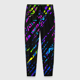 Мужские брюки 3D OVERLAP: в Кировске, 100% полиэстер | манжеты по низу, эластичный пояс регулируется шнурком, по бокам два кармана без застежек, внутренняя часть кармана из мелкой сетки | Тематика изображения на принте: lines | абстракция | геометрия | жидкость | линии | полосы | разводы | разноцветный | текстура